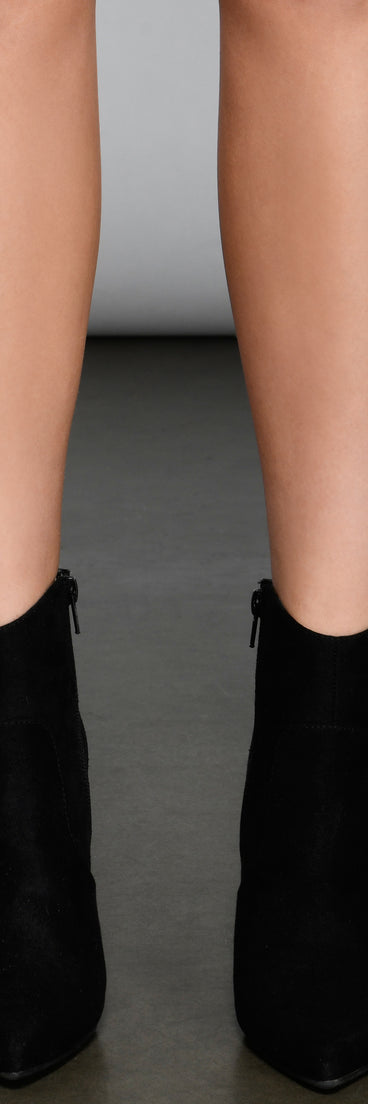 Walking On The Fringe Faux Suede Booties are chic ladies' shoes to complete your best 2023 outfits. They come in a variety of trendy women's shoe styles like platforms and dressy low-heels, & are available in wide widths for better comfort.