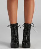 Walk On By Lug Combat Booties are chic ladies' shoes to complete your best 2023 outfits. They come in a variety of trendy women's shoe styles like platforms and dressy low-heels, & are available in wide widths for better comfort.