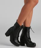 Walk On By Lug Combat Booties is a trendy pick to create 2023 concert outfits, festival dresses, outfits for raves, or to complete your best party outfits or clubwear!