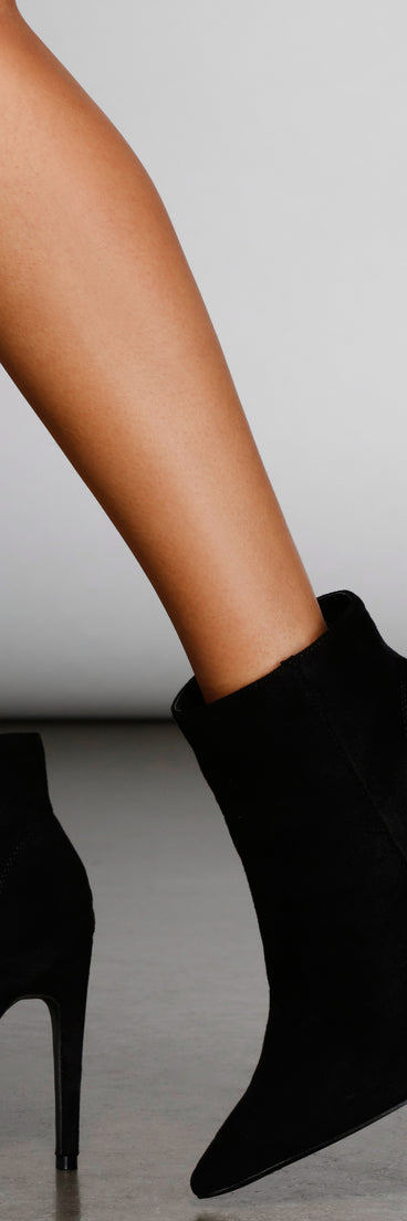 Sleek And Elevated Stiletto Booties is a trendy pick to create 2023 concert outfits, festival dresses, outfits for raves, or to complete your best party outfits or clubwear!