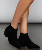 Bring It Back Faux Suede Booties are chic ladies' shoes to complete your best 2023 outfits. They come in a variety of trendy women's shoe styles like platforms and dressy low-heels, & are available in wide widths for better comfort.