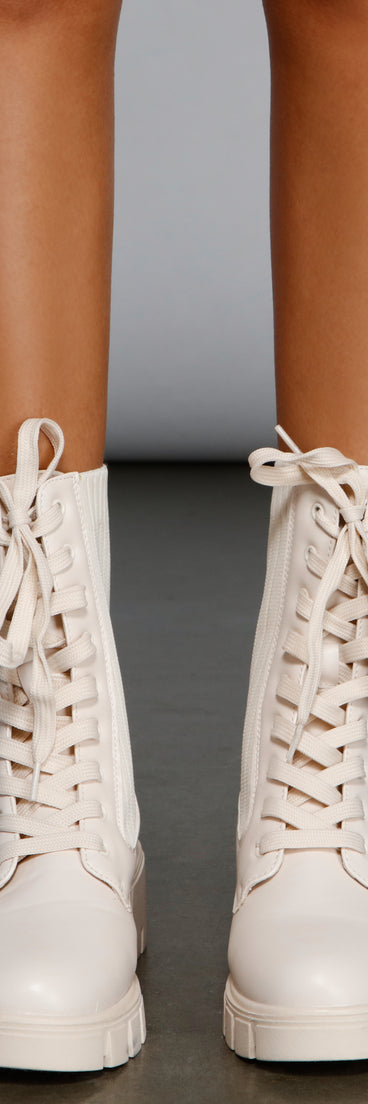 Trendy Moves Lace-Up Sock Booties are chic ladies' shoes to complete your best 2023 outfits. They come in a variety of trendy women's shoe styles like platforms and dressy low-heels, & are available in wide widths for better comfort.