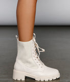 Trendy Moves Lace-Up Sock Booties are chic ladies' shoes to complete your best 2023 outfits. They come in a variety of trendy women's shoe styles like platforms and dressy low-heels, & are available in wide widths for better comfort.