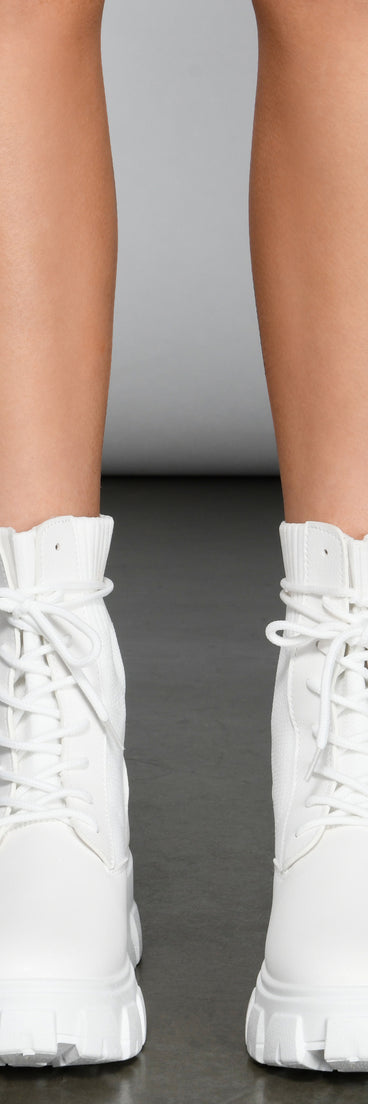 Trendy Vibes Lace-Up Sock Booties are chic ladies' shoes to complete your best 2023 outfits. They come in a variety of trendy women's shoe styles like platforms and dressy low-heels, & are available in wide widths for better comfort.