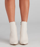 Fashion Point Block Heel Booties are chic ladies' shoes to complete your best 2023 outfits. They come in a variety of trendy women's shoe styles like platforms and dressy low-heels, & are available in wide widths for better comfort.