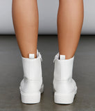 Take Charge Faux Leather Booties is a trendy pick to create 2023 concert outfits, festival dresses, outfits for raves, or to complete your best party outfits or clubwear!