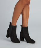 Chic Vibe Alert Faux Suede Booties is a trendy pick to create 2023 concert outfits, festival dresses, outfits for raves, or to complete your best party outfits or clubwear!