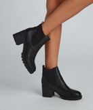 Strut It Out Lug Sole Combat Boots is a trendy pick to create 2023 concert outfits, festival dresses, outfits for raves, or to complete your best party outfits or clubwear!