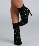 Hey Stud Caged Stiletto Booties are chic ladies' shoes to complete your best 2023 outfits. They come in a variety of trendy women's shoe styles like platforms and dressy low-heels, & are available in wide widths for better comfort.