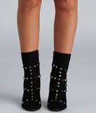 Hey Stud Caged Stiletto Booties are chic ladies' shoes to complete your best 2023 outfits. They come in a variety of trendy women's shoe styles like platforms and dressy low-heels, & are available in wide widths for better comfort.