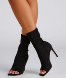 Peep Toe Stunner Stiletto Booties are chic ladies' shoes to complete your best 2023 outfits. They come in a variety of trendy women's shoe styles like platforms and dressy low-heels, & are available in wide widths for better comfort.
