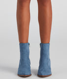 Cowgirl Digs Faux Suede Booties is a trendy pick to create 2023 concert outfits, festival dresses, outfits for raves, or to complete your best party outfits or clubwear!