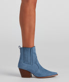 Cowgirl Digs Faux Suede Booties are chic ladies' shoes to complete your best 2023 outfits. They come in a variety of trendy women's shoe styles like platforms and dressy low-heels, & are available in wide widths for better comfort.