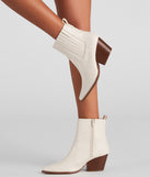Country Kicks Faux Leather Block Booties is a trendy pick to create 2023 concert outfits, festival dresses, outfits for raves, or to complete your best party outfits or clubwear!