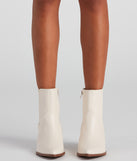 Country Kicks Faux Leather Block Booties is a trendy pick to create 2023 concert outfits, festival dresses, outfits for raves, or to complete your best party outfits or clubwear!