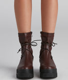 Stylish Command Lug Sole Combat Boots are chic ladies' shoes to complete your best 2023 outfits. They come in a variety of trendy women's shoe styles like platforms and dressy low-heels, & are available in wide widths for better comfort.