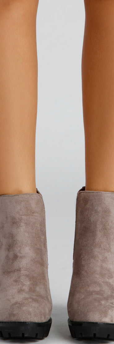 Elevated And Edgy Lug Sole Booties are chic ladies' shoes to complete your best 2023 outfits. They come in a variety of trendy women's shoe styles like platforms and dressy low-heels, & are available in wide widths for better comfort.