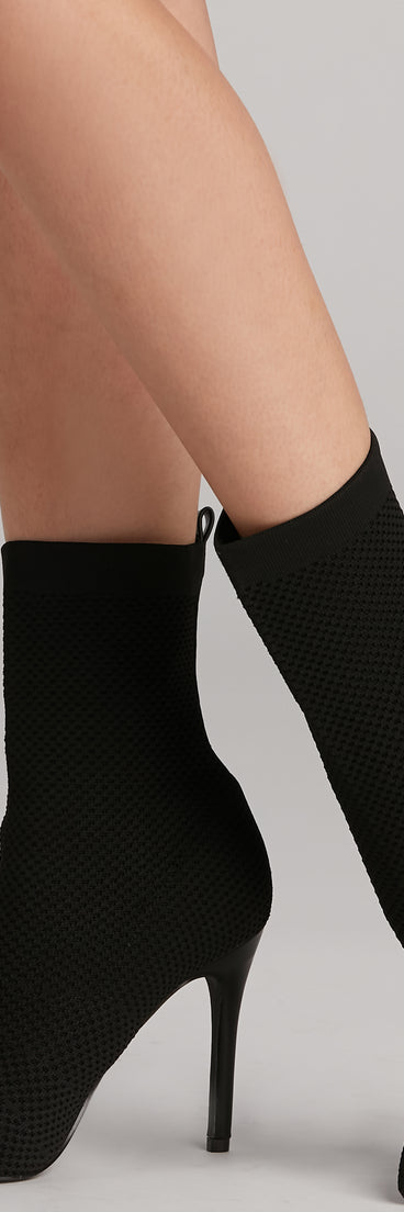 Major Strut Knit Stiletto Booties is a trendy pick to create 2023 concert outfits, festival dresses, outfits for raves, or to complete your best party outfits or clubwear!