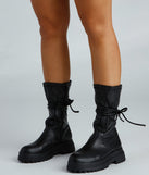 Rockin' Them Lug Sock Booties is a trendy pick to create 2023 concert outfits, festival dresses, outfits for raves, or to complete your best party outfits or clubwear!