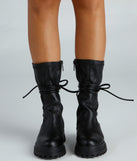 Rockin' Them Lug Sock Booties are chic ladies' shoes to complete your best 2023 outfits. They come in a variety of trendy women's shoe styles like platforms and dressy low-heels, & are available in wide widths for better comfort.