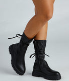 Rockin' Them Lug Sock Booties is a trendy pick to create 2023 concert outfits, festival dresses, outfits for raves, or to complete your best party outfits or clubwear!