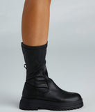 Rockin' Them Lug Sock Booties are chic ladies' shoes to complete your best 2023 outfits. They come in a variety of trendy women's shoe styles like platforms and dressy low-heels, & are available in wide widths for better comfort.