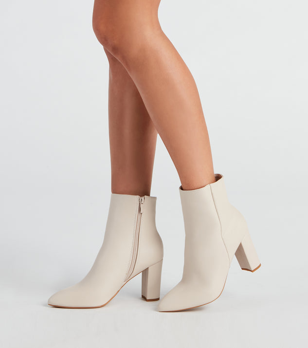 Back To Basics Faux Leather Ankle Booties are chic ladies' shoes to complete your best 2023 outfits. They come in a variety of trendy women's shoe styles like platforms and dressy low-heels, & are available in wide widths for better comfort.
