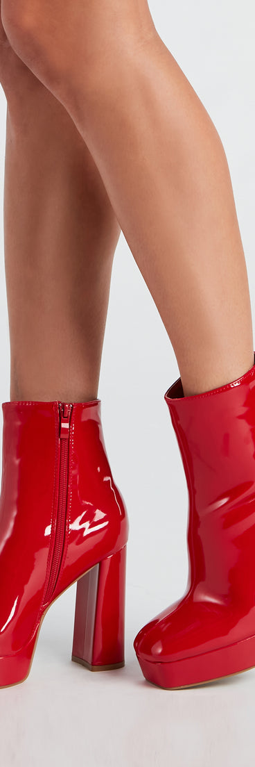 Gloss Move Patent Platform Booties are chic ladies' shoes to complete your best 2023 outfits. They come in a variety of trendy women's shoe styles like platforms and dressy low-heels, & are available in wide widths for better comfort.