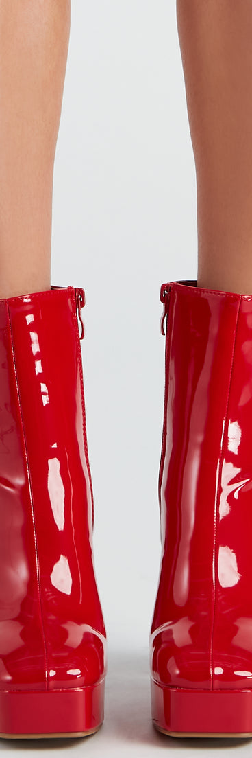 Gloss Move Patent Platform Booties are chic ladies' shoes to complete your best 2023 outfits. They come in a variety of trendy women's shoe styles like platforms and dressy low-heels, & are available in wide widths for better comfort.