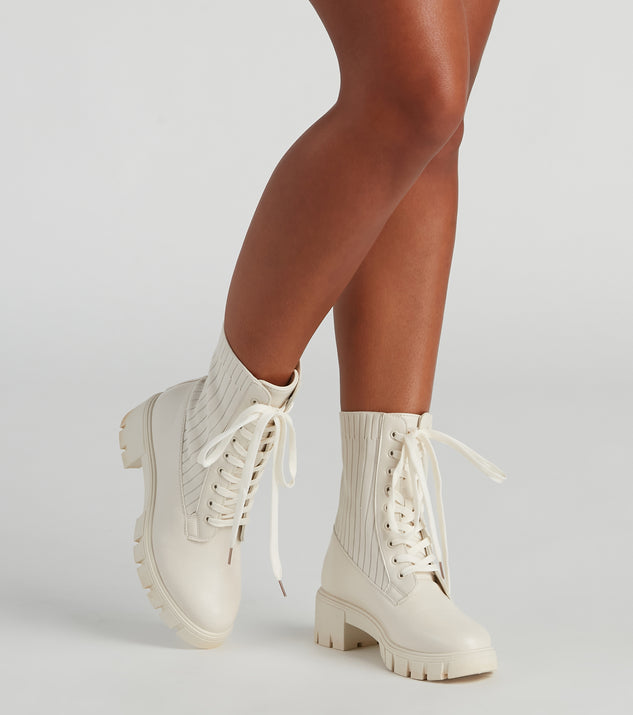 Trendy Moves Lace-Up Combat Boots are chic ladies' shoes to complete your best 2023 outfits. They come in a variety of trendy women's shoe styles like platforms and dressy low-heels, & are available in wide widths for better comfort.