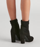 Meet Chic Faux Suede Slouch Booties are chic ladies' shoes to complete your best 2023 outfits. They come in a variety of trendy women's shoe styles like platforms and dressy low-heels, & are available in wide widths for better comfort.
