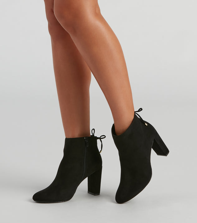 Tied With Style Block Heel Booties is a fire pick to create a concert outfit, 2024 festival looks, outfits for raves, or to complete your best party outfits or clubwear!