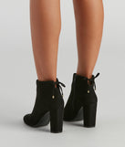 Tied With Style Block Heel Booties are chic ladies' shoes to complete your best 2024 outfits. They come in a variety of trendy women's shoe styles like platforms and dressy low-heels, & are available in wide widths for better comfort.