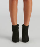 Tied With Style Block Heel Booties is a fire pick to create a concert outfit, 2024 festival looks, outfits for raves, or to complete your best party outfits or clubwear!