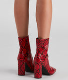 Make You Rattle Faux Leather Snake Booties are chic ladies' shoes to complete your best 2023 outfits. They come in a variety of trendy women's shoe styles like platforms and dressy low-heels, & are available in wide widths for better comfort.