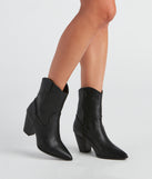 Country Cutie PU Western Booties are chic ladies' shoes to complete your best 2023 outfits. They come in a variety of trendy women's shoe styles like platforms and dressy low-heels, & are available in wide widths for better comfort.