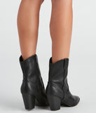 Country Cutie PU Western Booties are chic ladies' shoes to complete your best 2023 outfits. They come in a variety of trendy women's shoe styles like platforms and dressy low-heels, & are available in wide widths for better comfort.