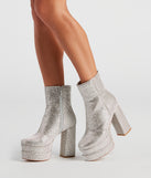 Retro Gal Rhinestone Heel Booties is a trendy pick to create 2023 concert outfits, festival dresses, outfits for raves, or to complete your best party outfits or clubwear!