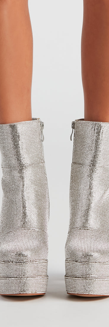 Retro Gal Rhinestone Heel Booties are chic ladies' shoes to complete your best 2023 outfits. They come in a variety of trendy women's shoe styles like platforms and dressy low-heels, & are available in wide widths for better comfort.