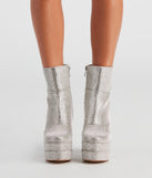 Retro Gal Rhinestone Heel Booties are chic ladies' shoes to complete your best 2023 outfits. They come in a variety of trendy women's shoe styles like platforms and dressy low-heels, & are available in wide widths for better comfort.