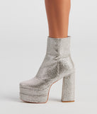 Retro Gal Rhinestone Heel Booties is a trendy pick to create 2023 concert outfits, festival dresses, outfits for raves, or to complete your best party outfits or clubwear!