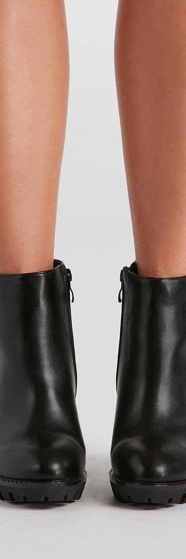 First Sight Lug Block Heel Booties are chic ladies' shoes to complete your best 2023 outfits. They come in a variety of trendy women's shoe styles like platforms and dressy low-heels, & are available in wide widths for better comfort.