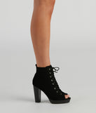 Take A Peek Nubuck Lace-Up Booties are chic ladies' shoes to complete your best 2023 outfits. They come in a variety of trendy women's shoe styles like platforms and dressy low-heels, & are available in wide widths for better comfort.