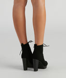 Take A Peek Nubuck Lace-Up Booties are chic ladies' shoes to complete your best 2023 outfits. They come in a variety of trendy women's shoe styles like platforms and dressy low-heels, & are available in wide widths for better comfort.