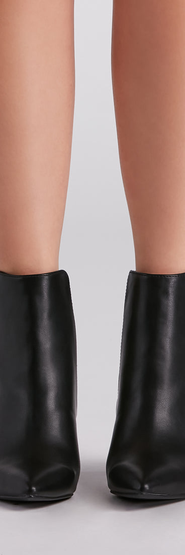 To The Point Faux Leather Booties are chic ladies' shoes to complete your best 2023 outfits. They come in a variety of trendy women's shoe styles like platforms and dressy low-heels, & are available in wide widths for better comfort.