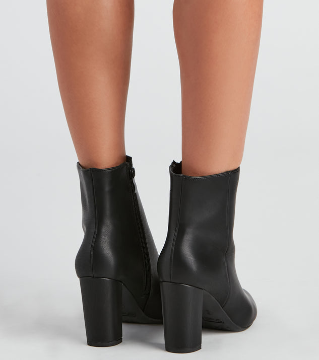 Back To Basics Faux Leather Ankle Booties & Windsor