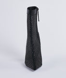Party's Here Mesh Rhinestone Stiletto Booties