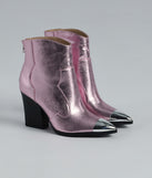 Country Glamour Metallic Cowboy Booties is a fire pick to create a concert outfit, 2024 festival looks, outfits for raves, or to complete your best party outfits or clubwear!