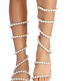 Luxe Pearl Chrome Sandals