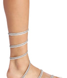 Glitz In Rhinestones Chrome Sandals
